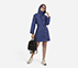 MONOGRAM TRENCH COAT, NAVY-BLACK